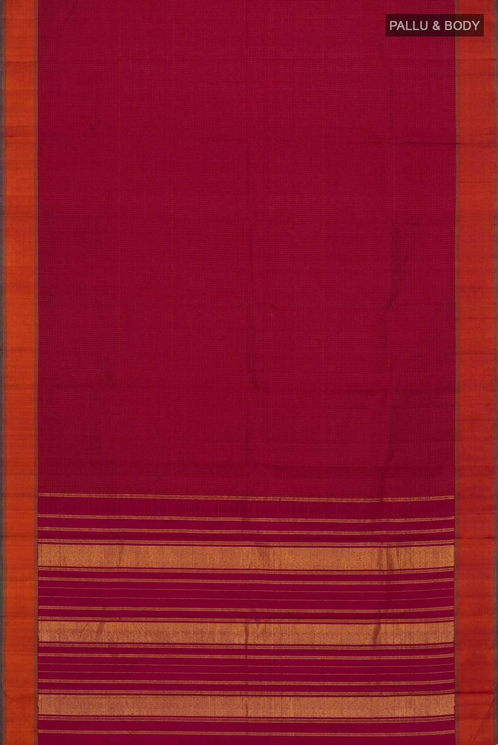 Maroon Kanchipuram Silk Saree