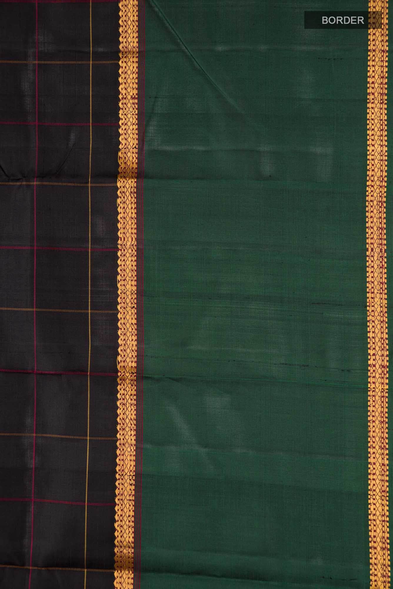 Black Kanchipuram Silk Saree