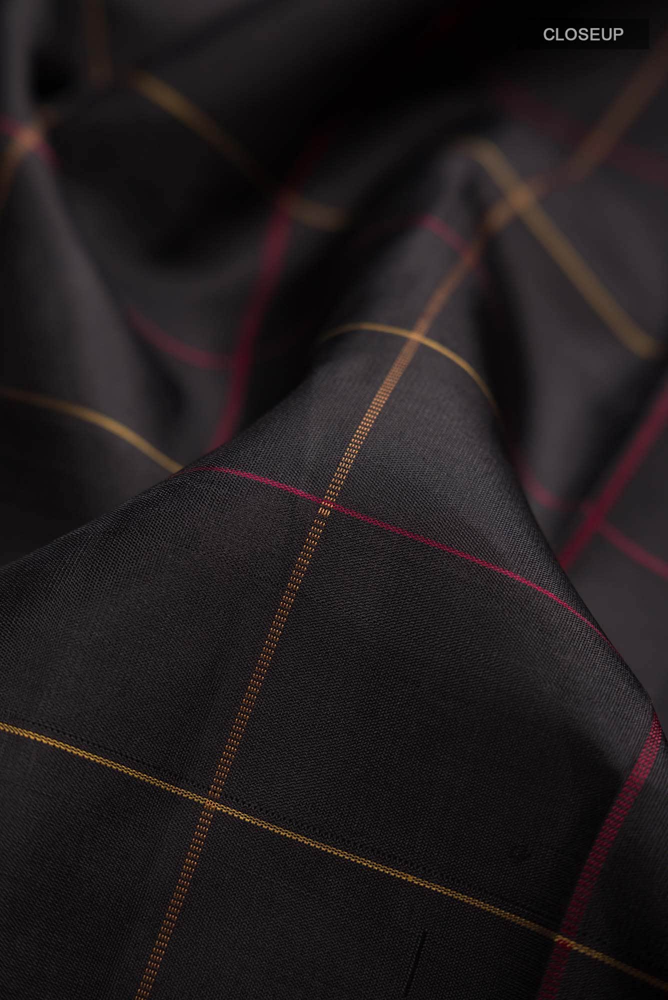 Black Kanchipuram Silk Saree