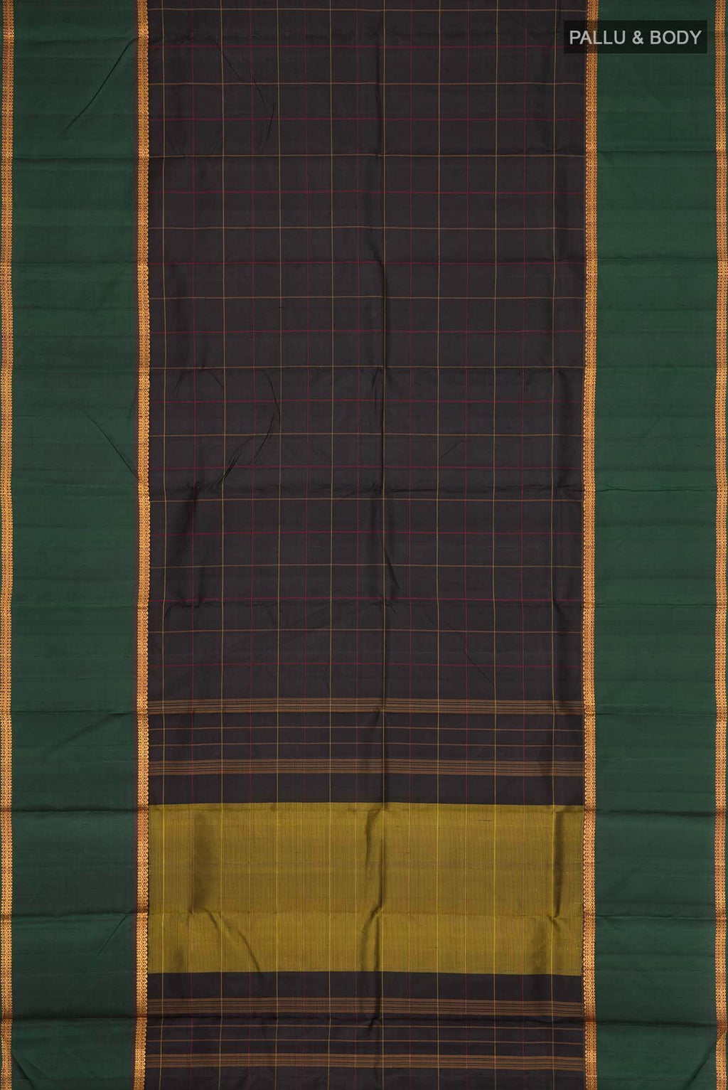 Black Kanchipuram Silk Saree