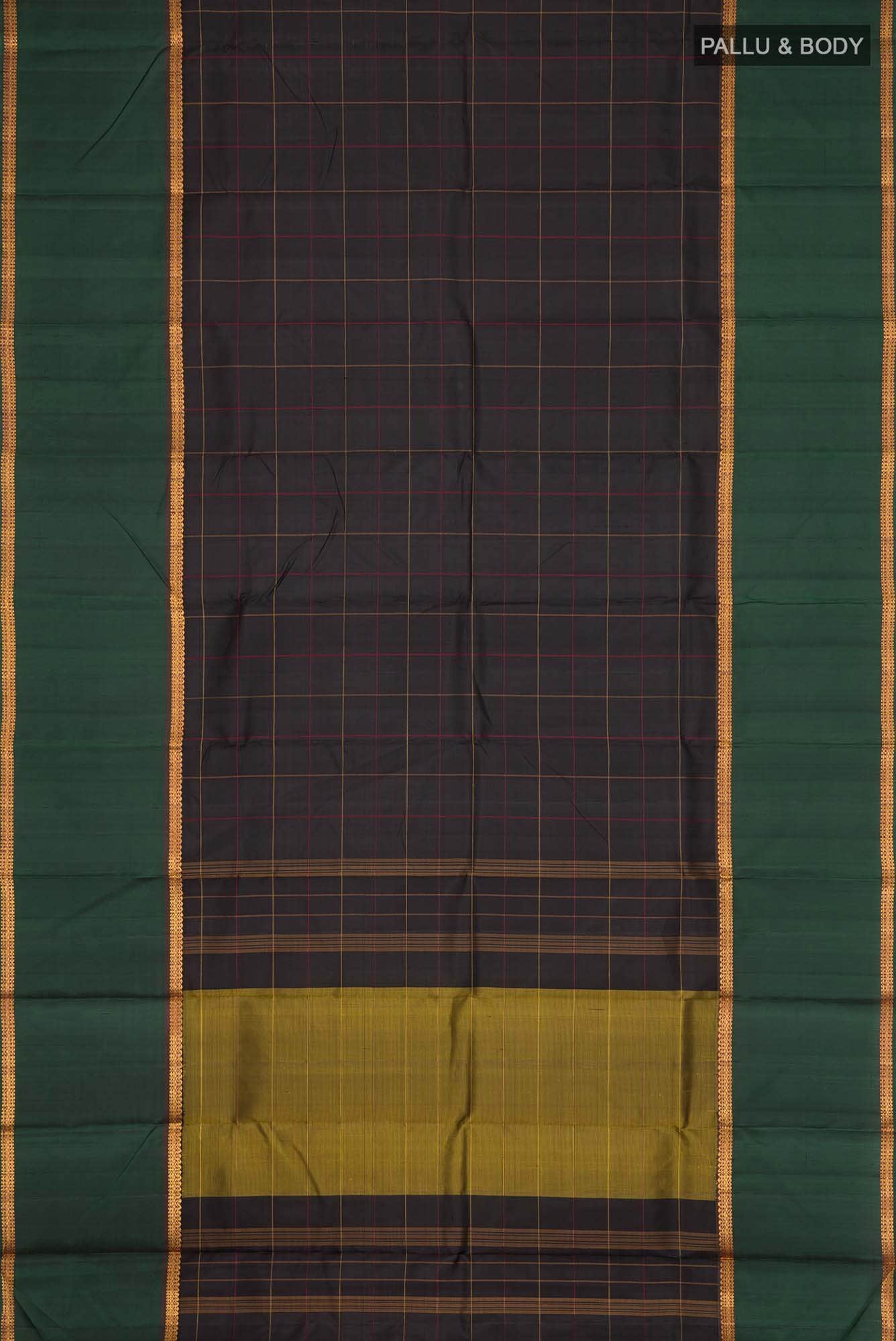 Black Kanchipuram Silk Saree