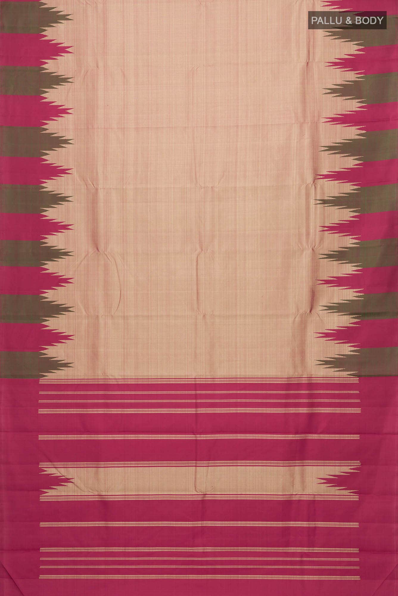 Brown Kanchipuram Silk Saree