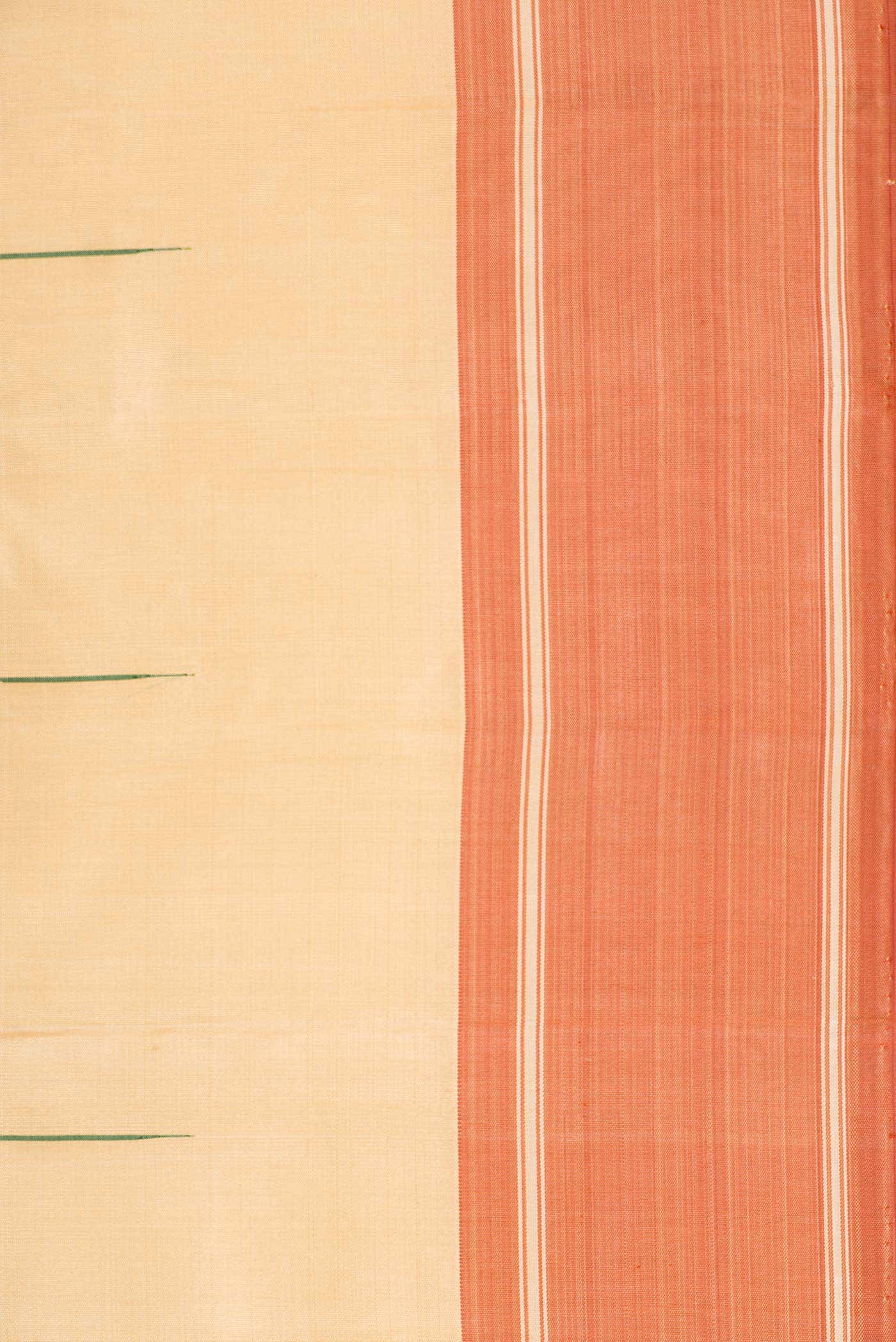 Pure Silk Pure Zari Sandal Dual Tone Kanchipuram Saree