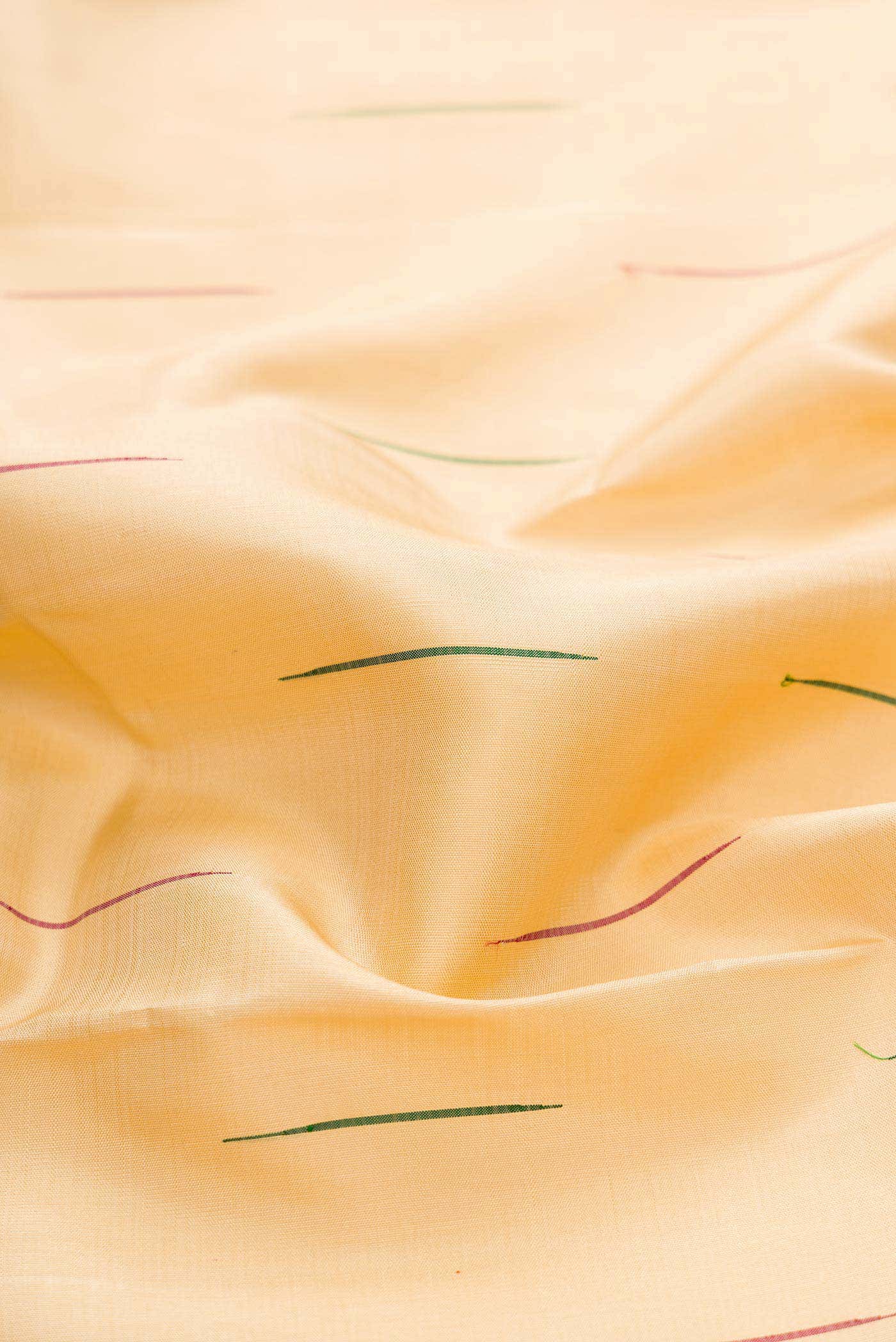 Pure Silk Pure Zari Sandal Dual Tone Kanchipuram Saree