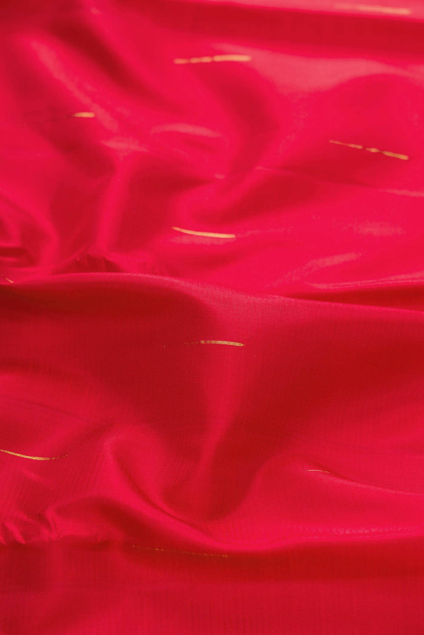 Pure Silk Pure Zari Red Dual Tone Kanchipuram Saree