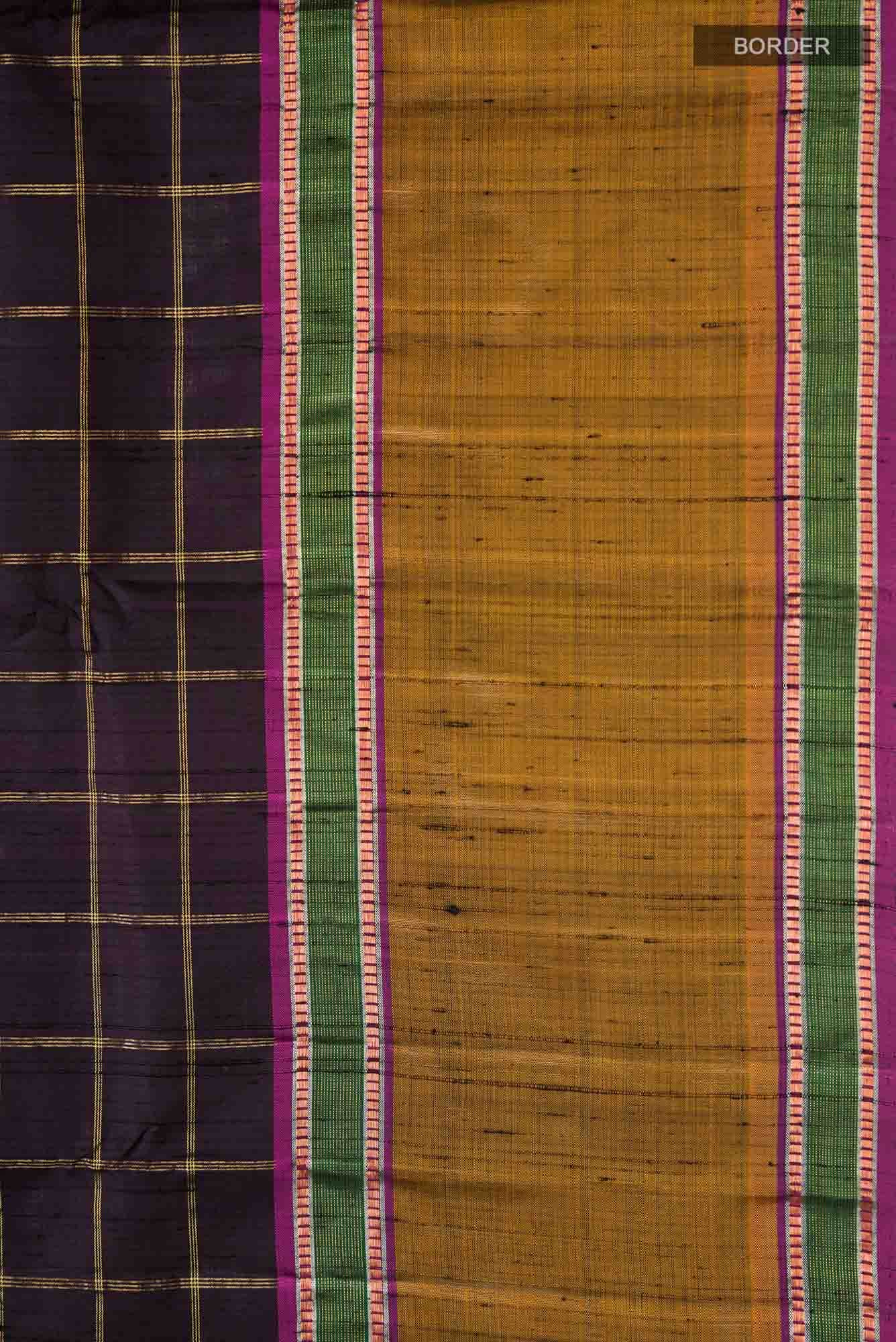 Purple Kanchipuram Silk Saree