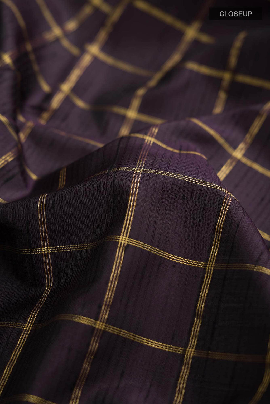 Purple Kanchipuram Silk Saree