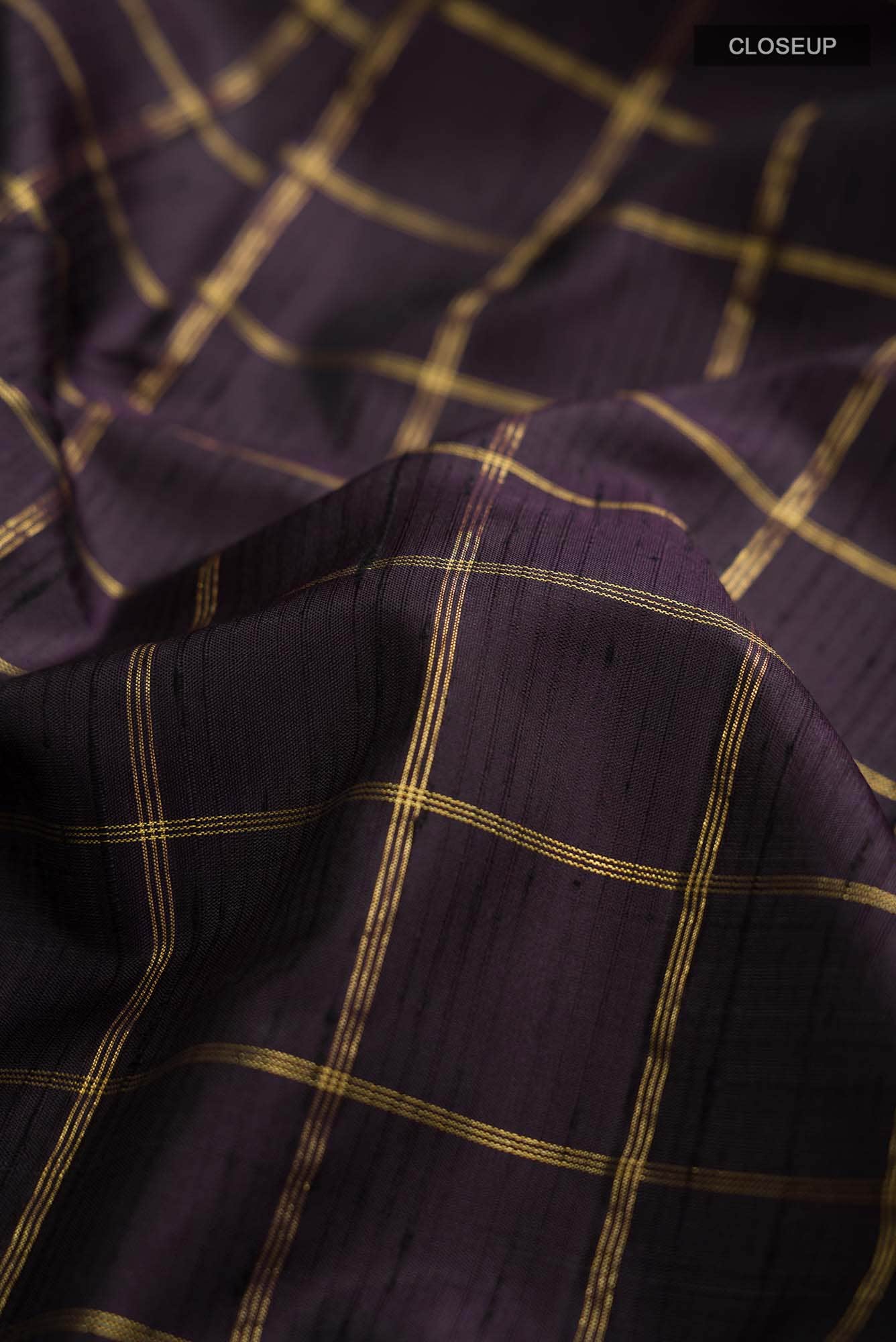 Purple Kanchipuram Silk Saree