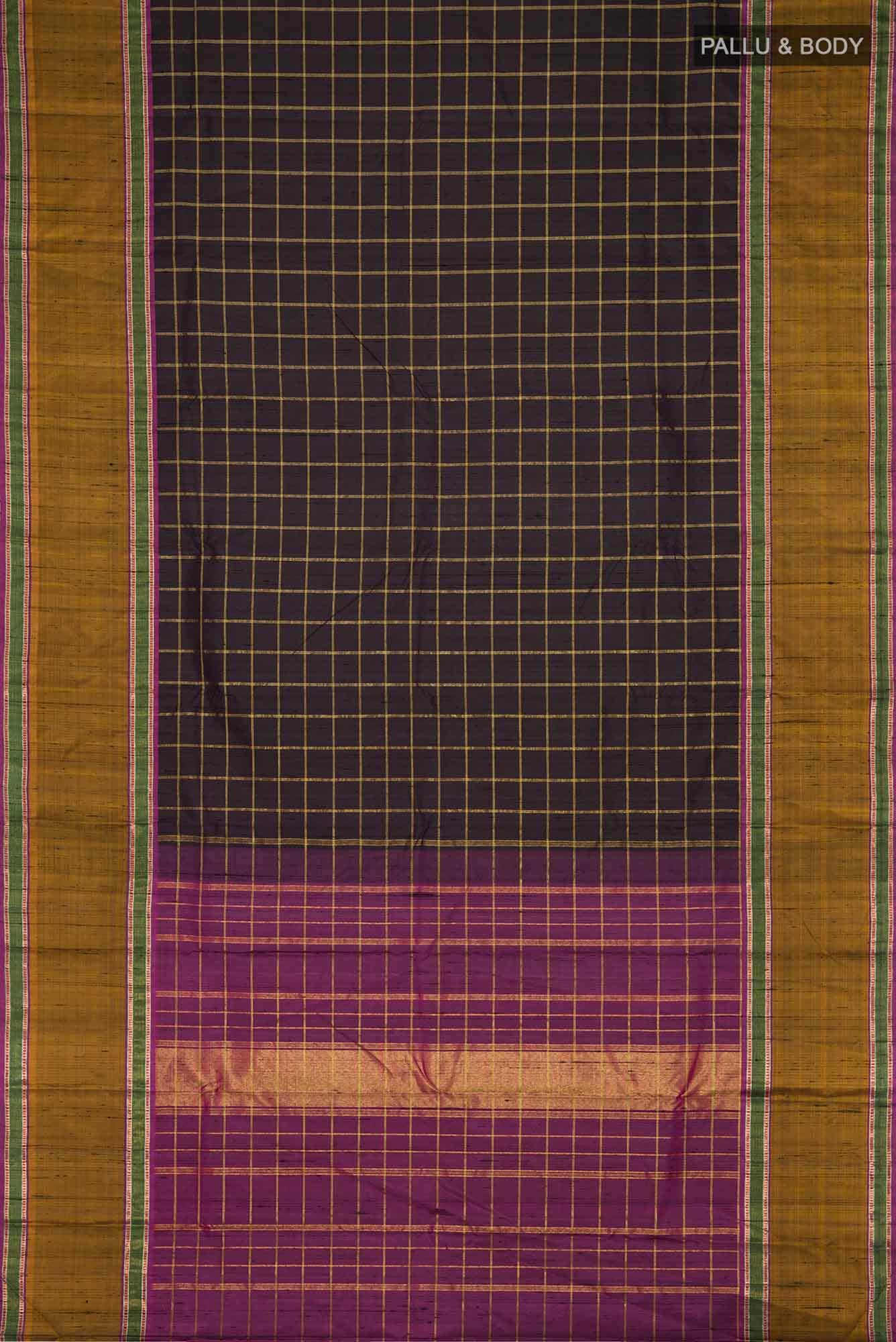 Purple Kanchipuram Silk Saree