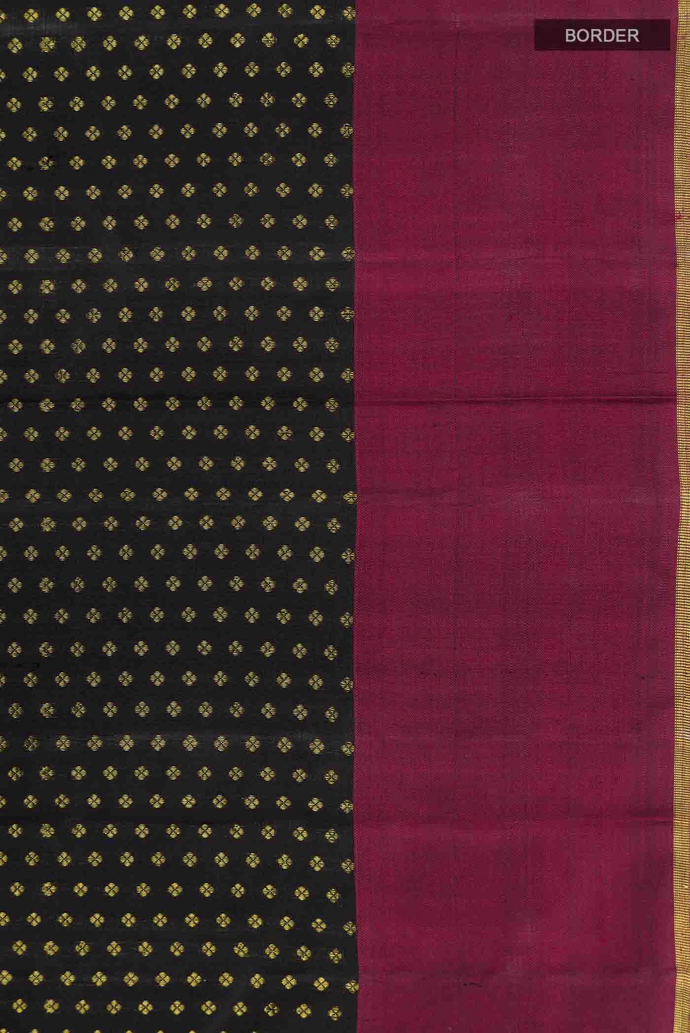 Black Kanchipuram Silk Saree