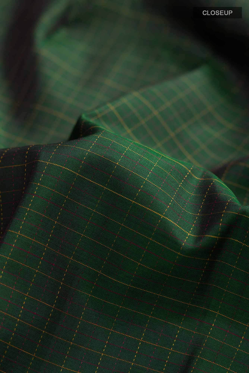 Bottle Green Kanchipuram Silk Saree