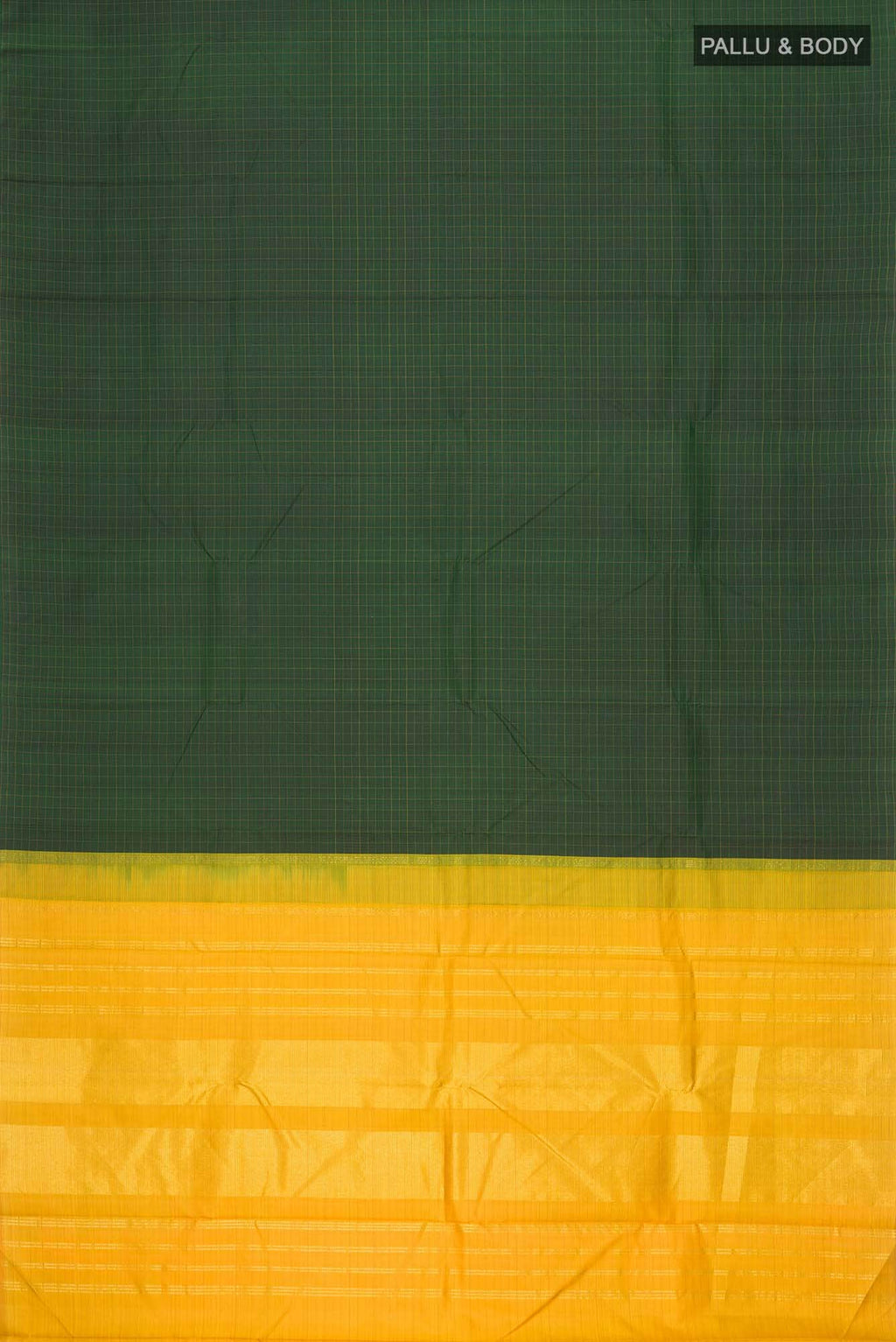 Bottle Green Kanchipuram Silk Saree