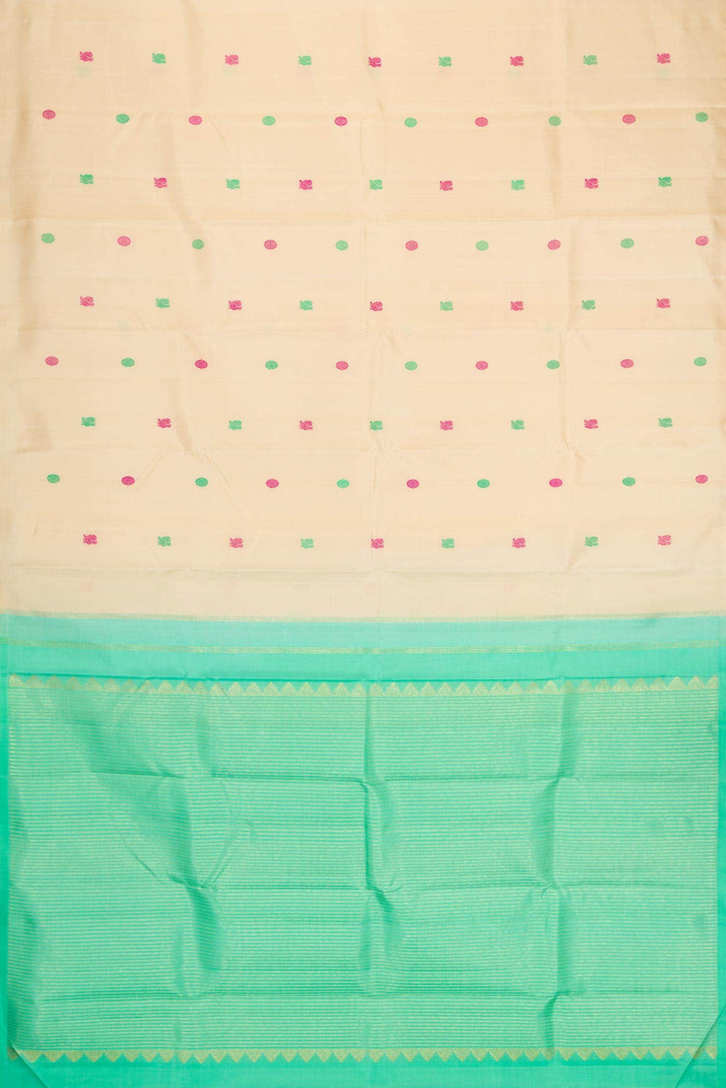 Pure Silk Pure Zari Sandal Dual Tone Kanchipuram Saree