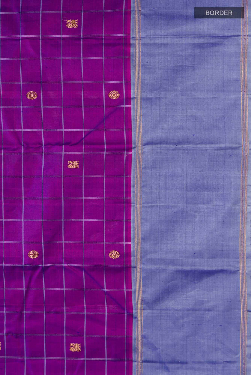 Purple Kanchipuram Silk Saree