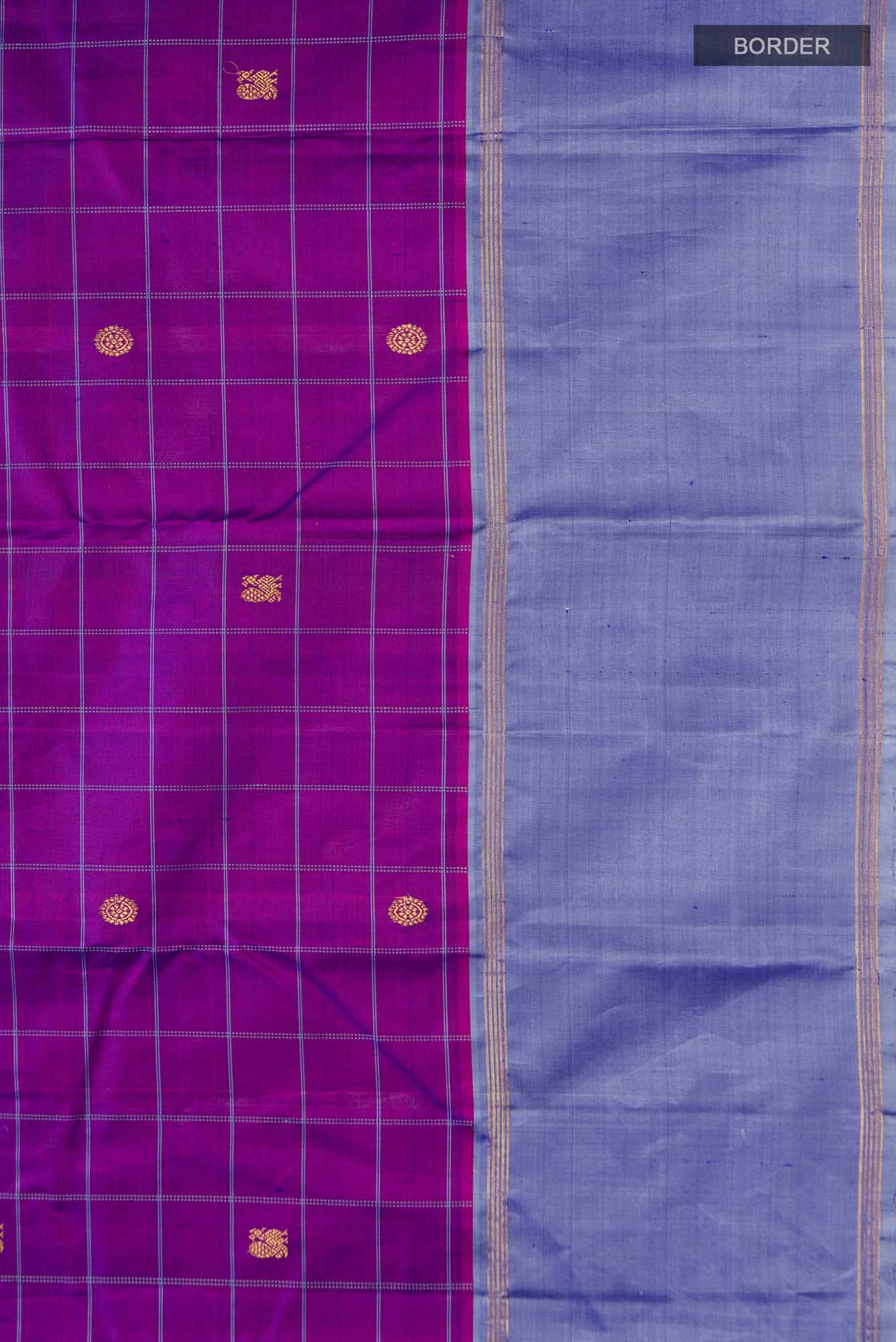 Purple Kanchipuram Silk Saree