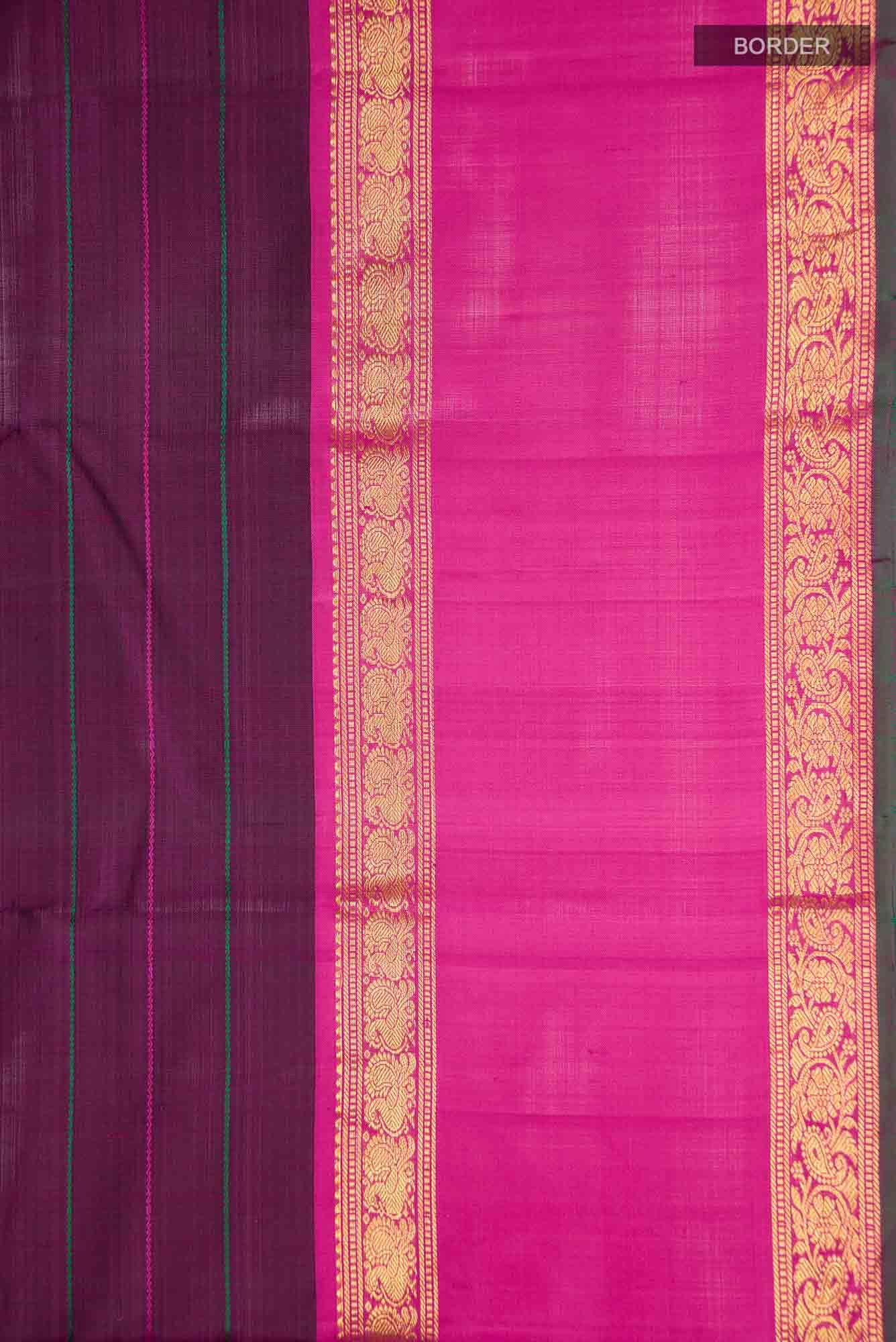 Purple Kanchipuram Silk Saree