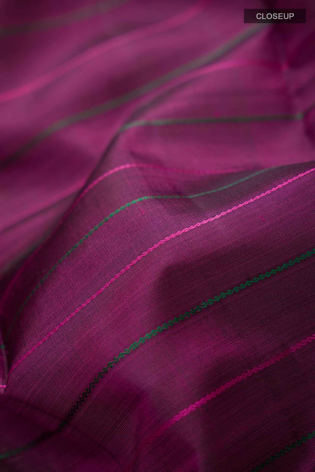 Purple Kanchipuram Silk Saree