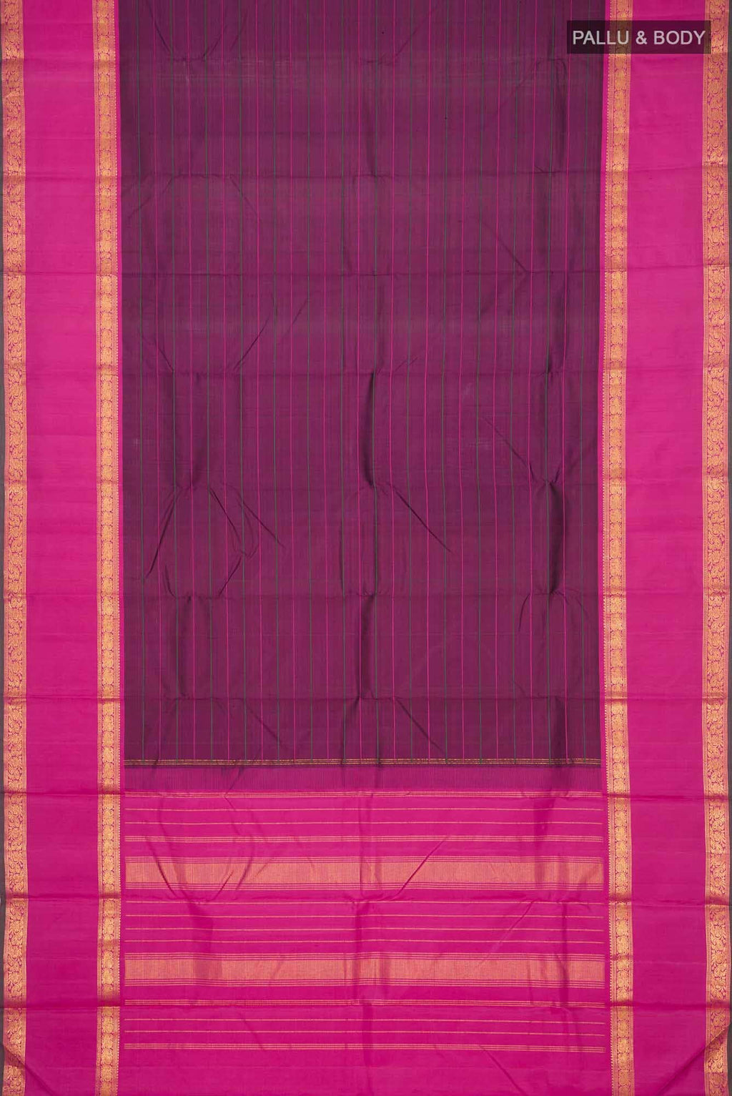Purple Kanchipuram Silk Saree