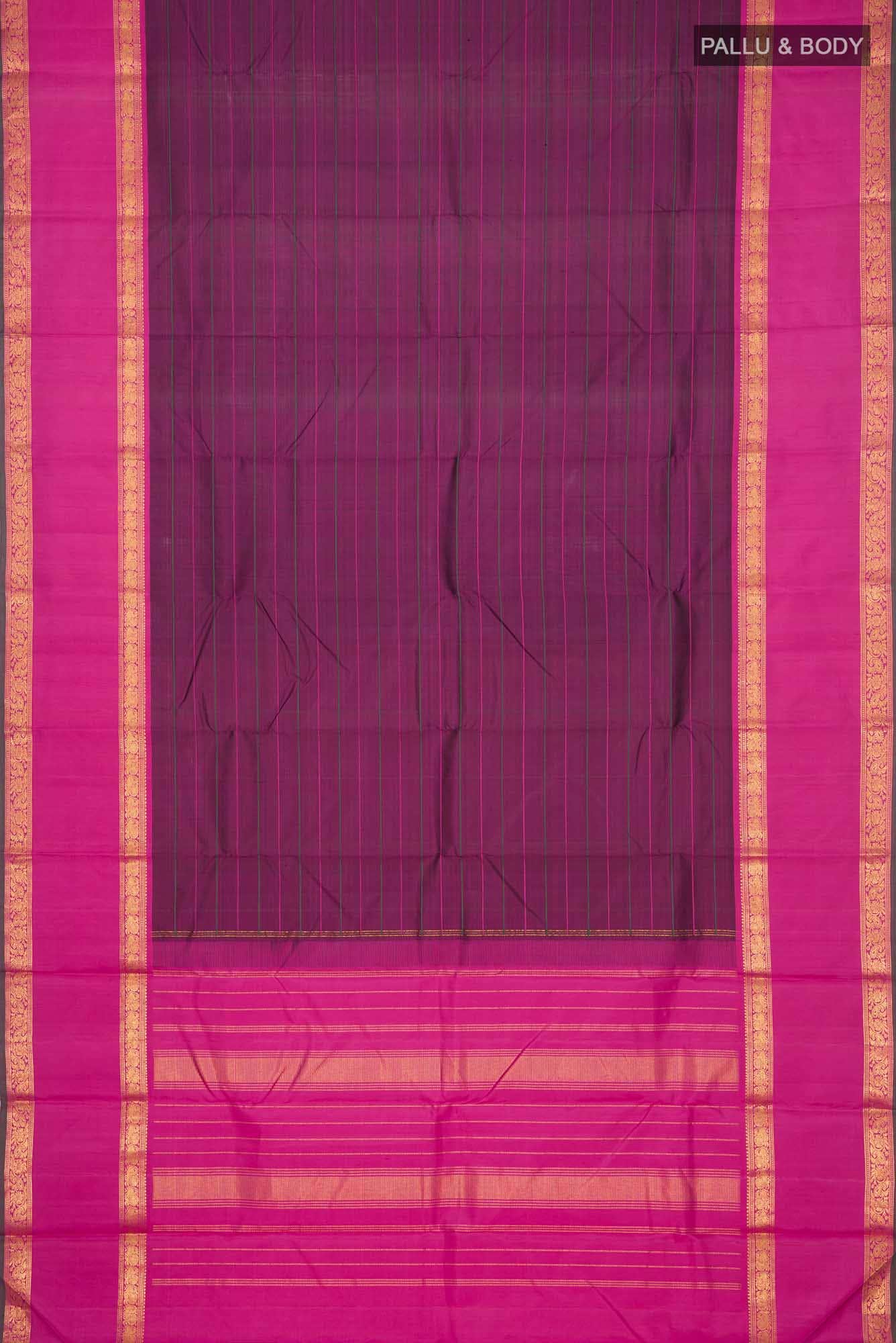 Purple Kanchipuram Silk Saree
