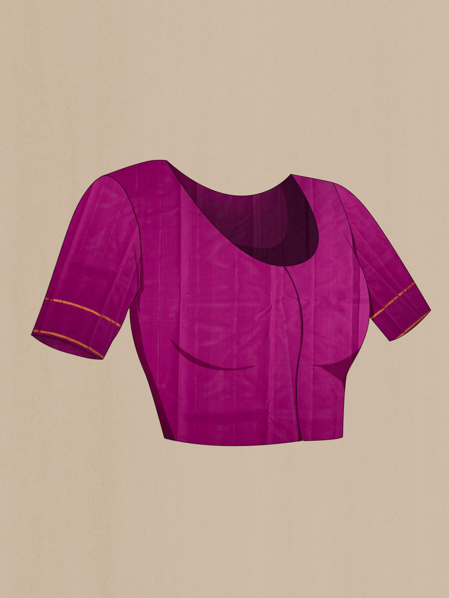 Purple Kanchipuram Silk Saree