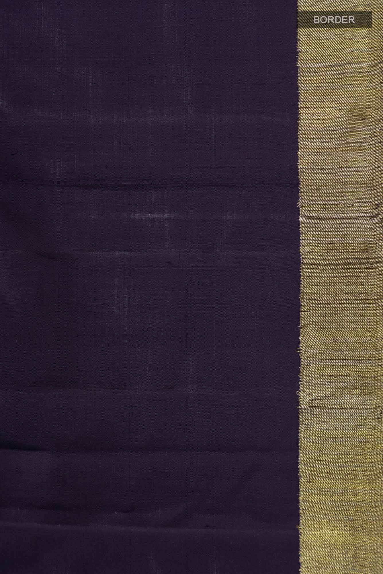 Navy Blue Kanchipuram Silk Saree