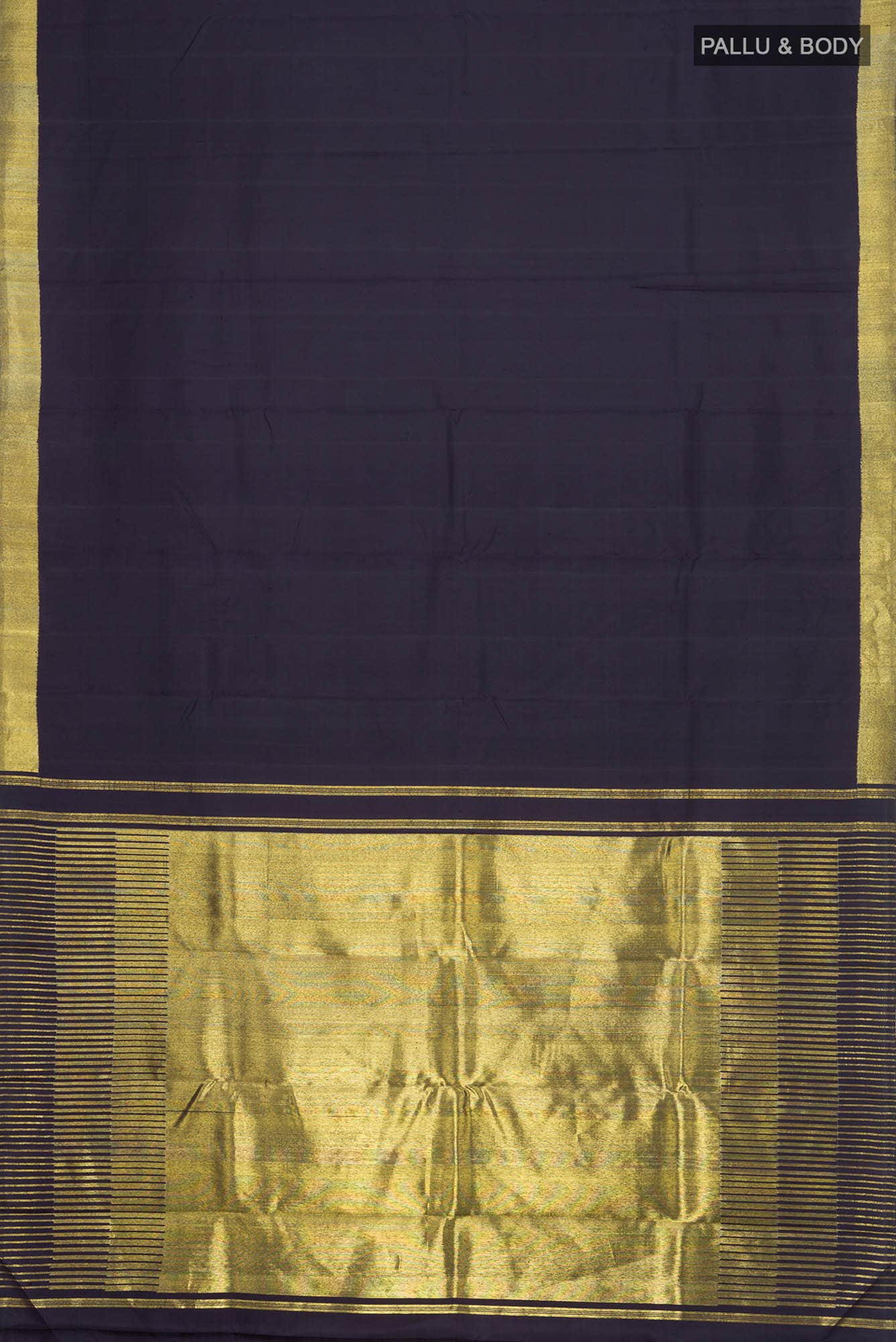 Navy Blue Kanchipuram Silk Saree