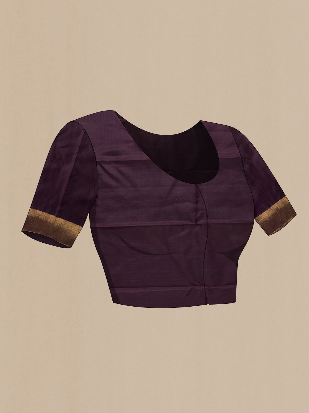 Burgundy Kanchipuram Silk Saree