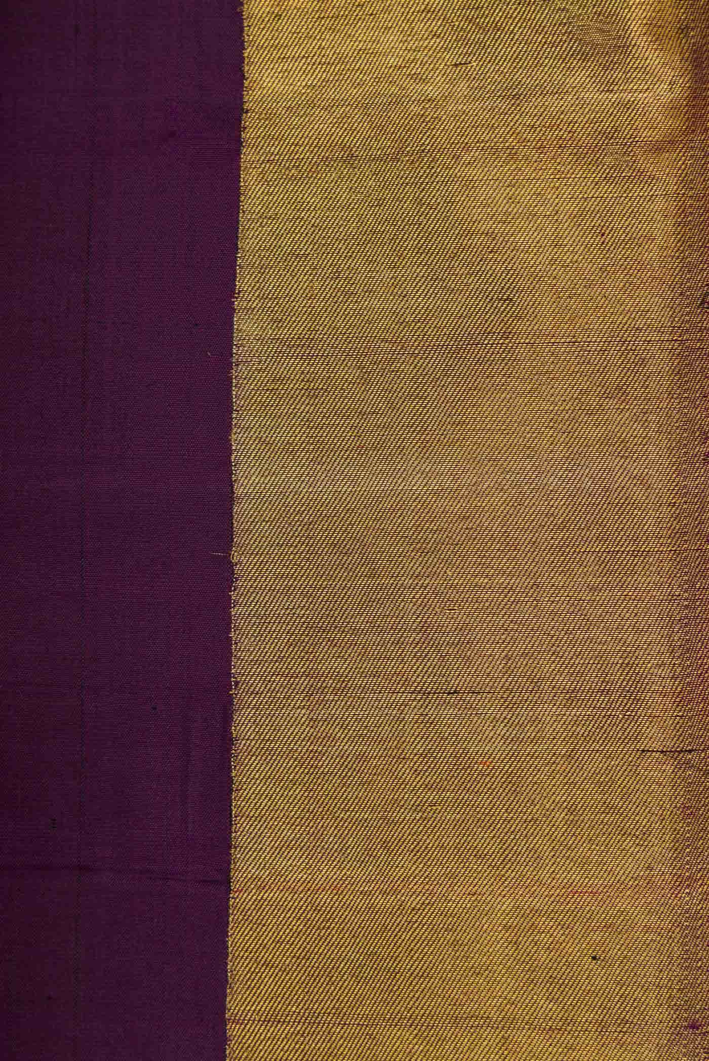 Burgundy Kanchipuram Silk Saree
