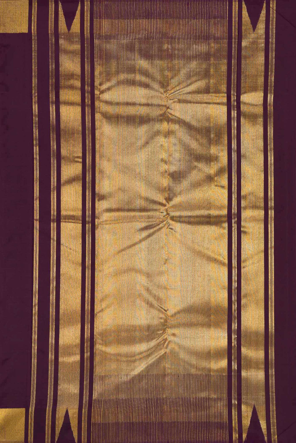 Burgundy Kanchipuram Silk Saree