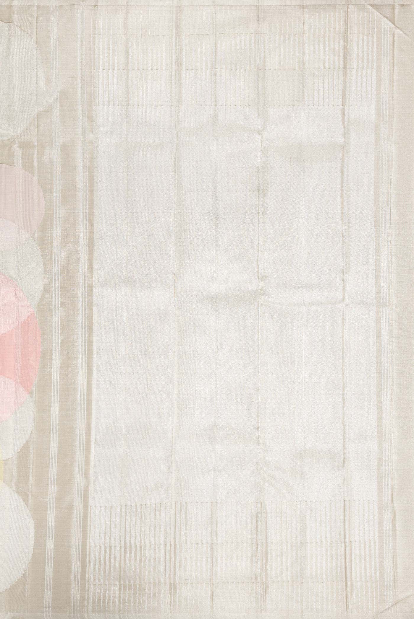 Silver Dual Tone Kanchipuram Tissue Silk Saree