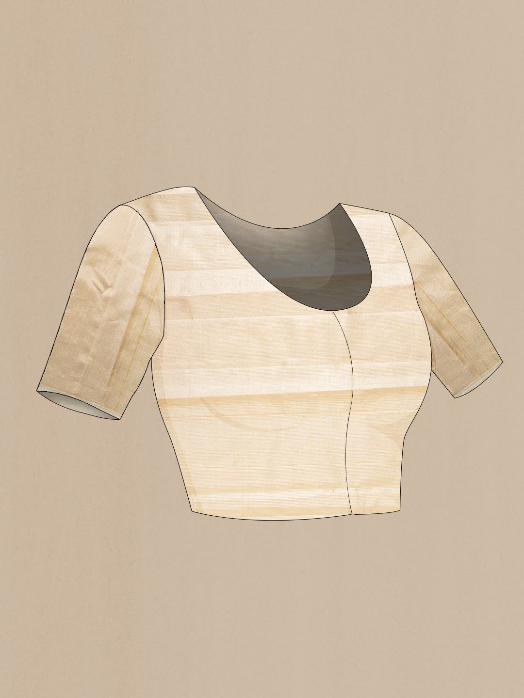 Gold Dual Tone Kanchipuram Tissue Silk Saree