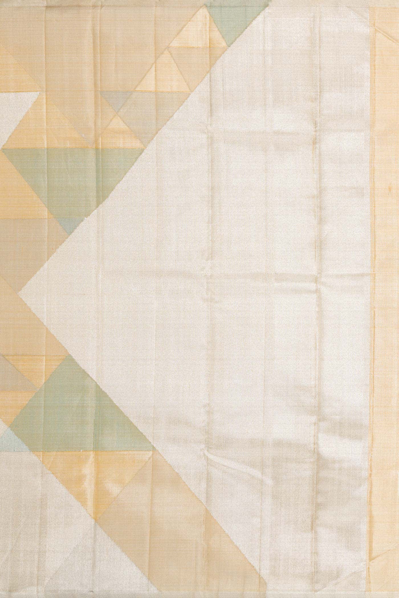 Gold Dual Tone Kanchipuram Tissue Silk Saree