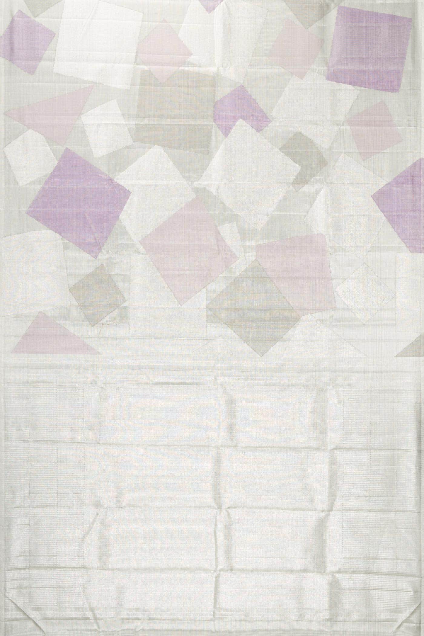 Grey Dual Tone Kanjivaram Tissue Silk Saree