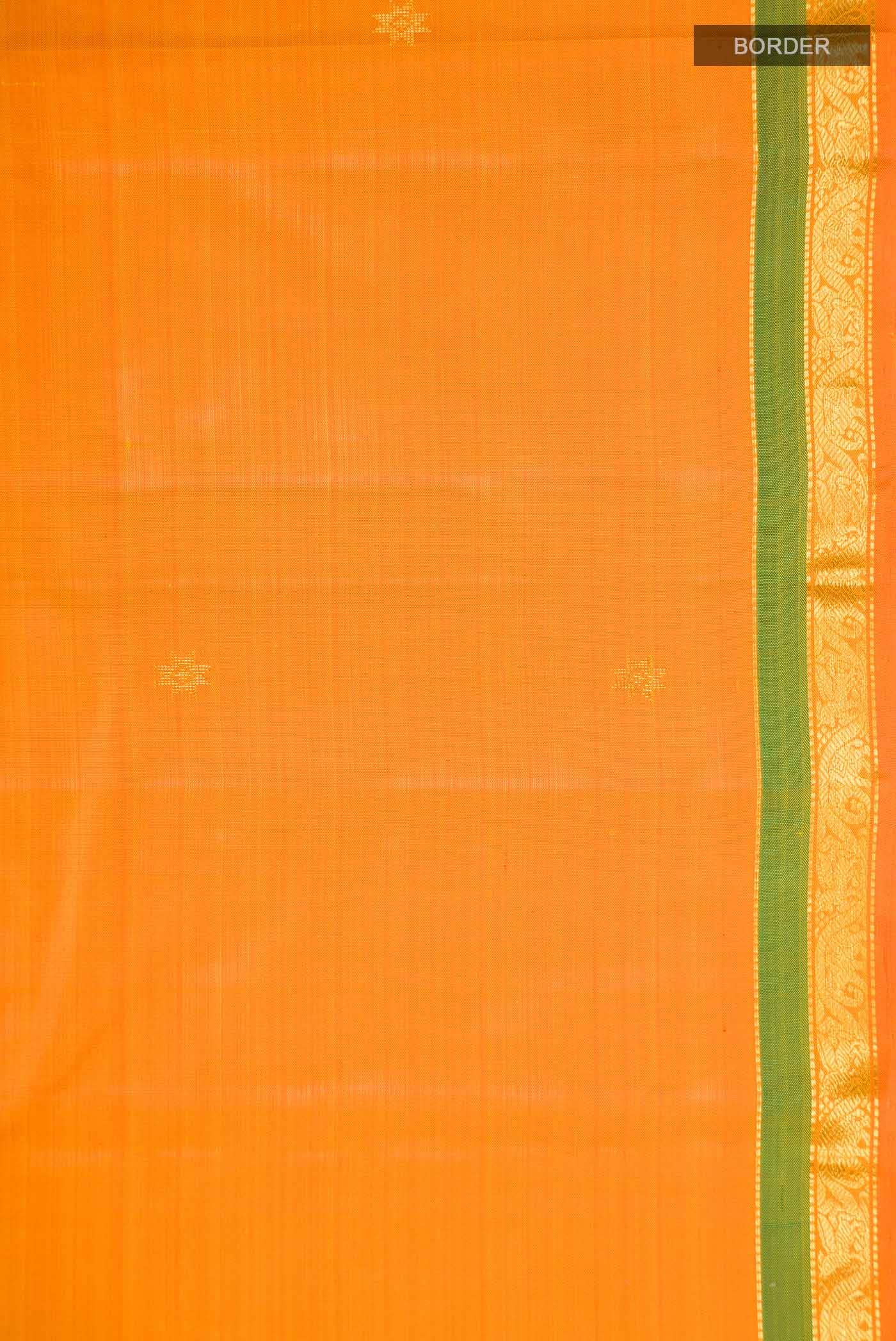 Orange Kanchipuram Silk Saree