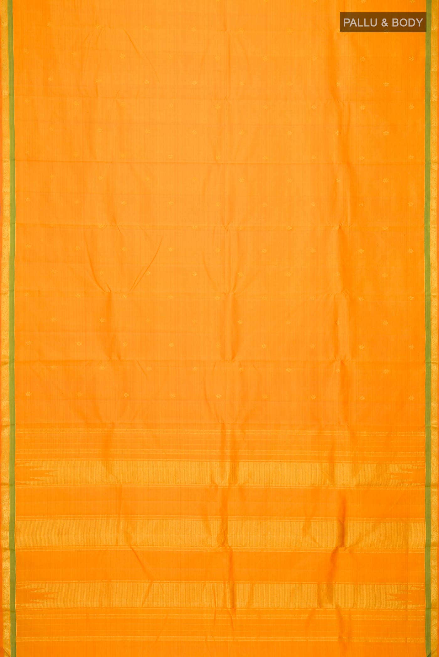 Orange Kanchipuram Silk Saree