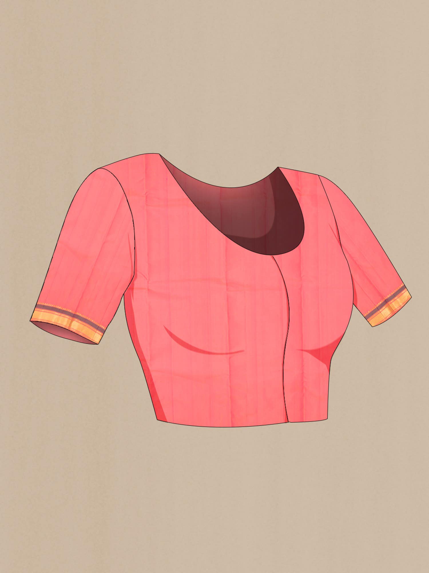 Pink Kanchipuram Silk Saree