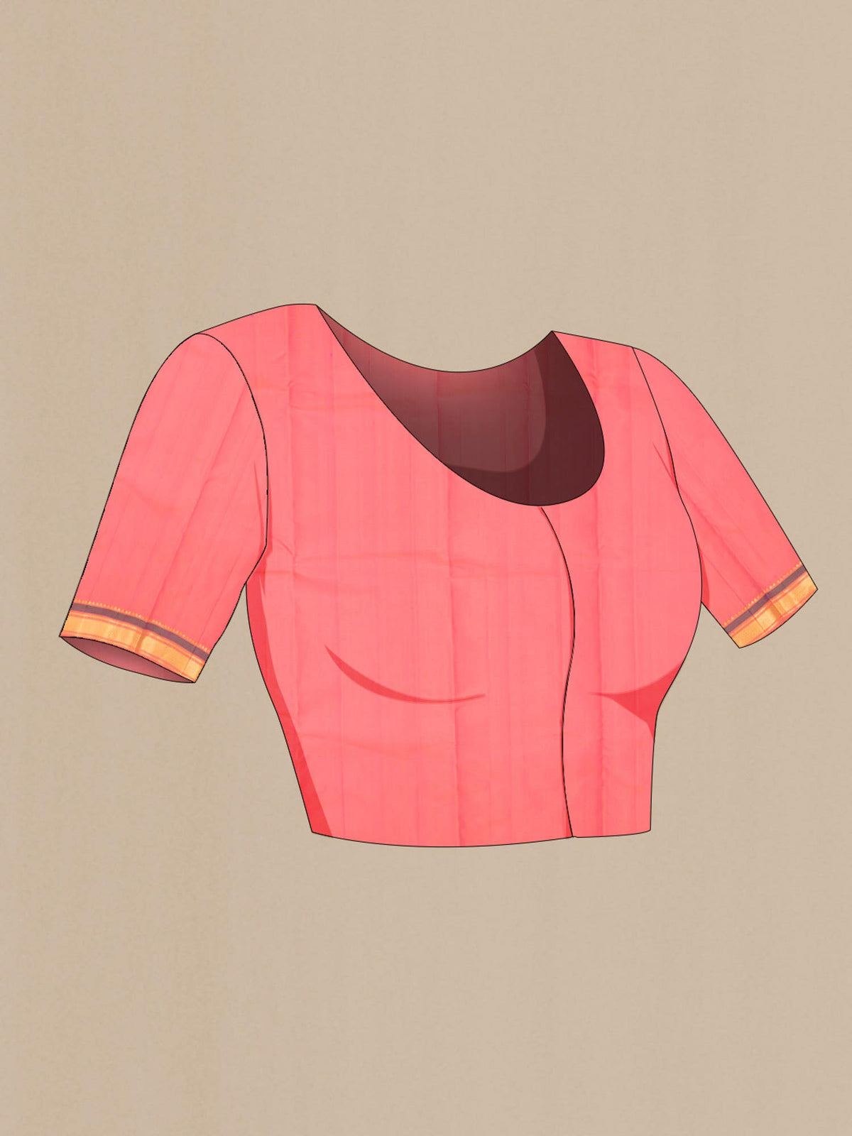 Pink Kanchipuram Silk Saree