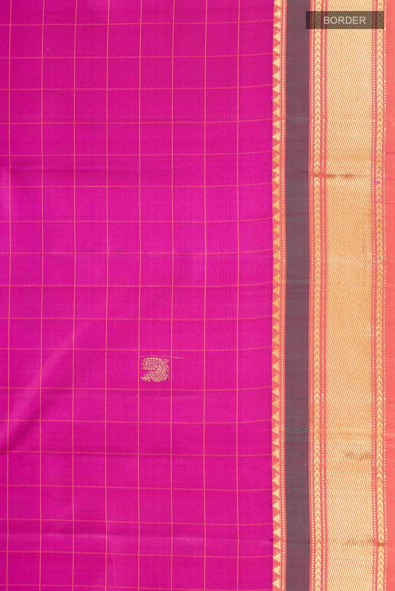 Pink Kanchipuram Silk Saree