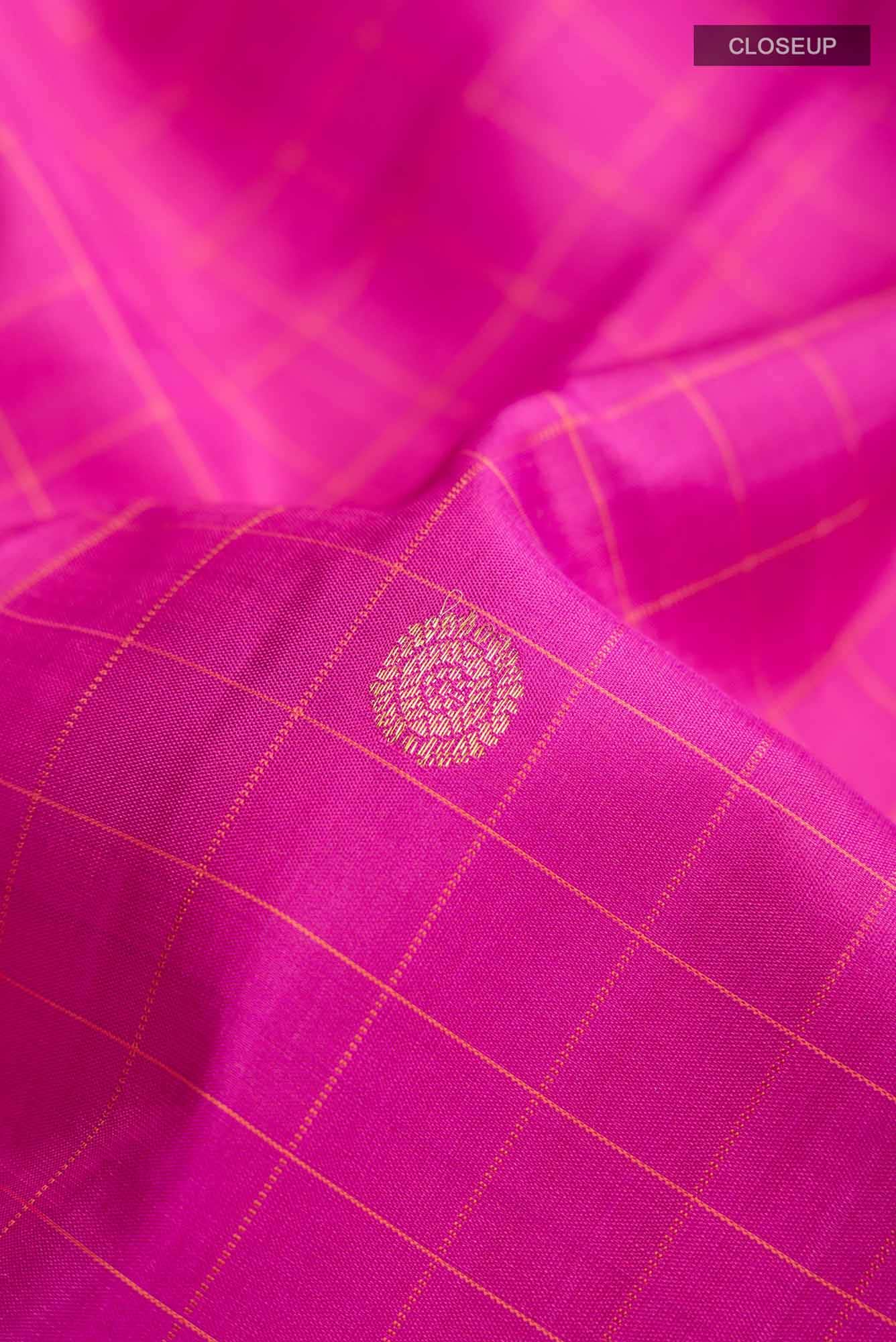 Pink Kanchipuram Silk Saree