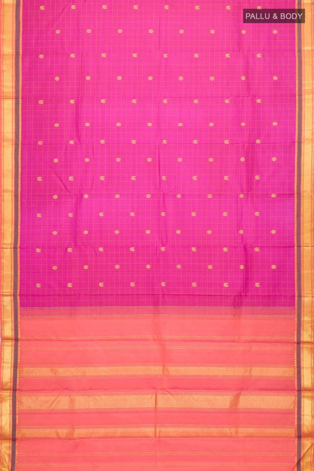 Pink Kanchipuram Silk Saree