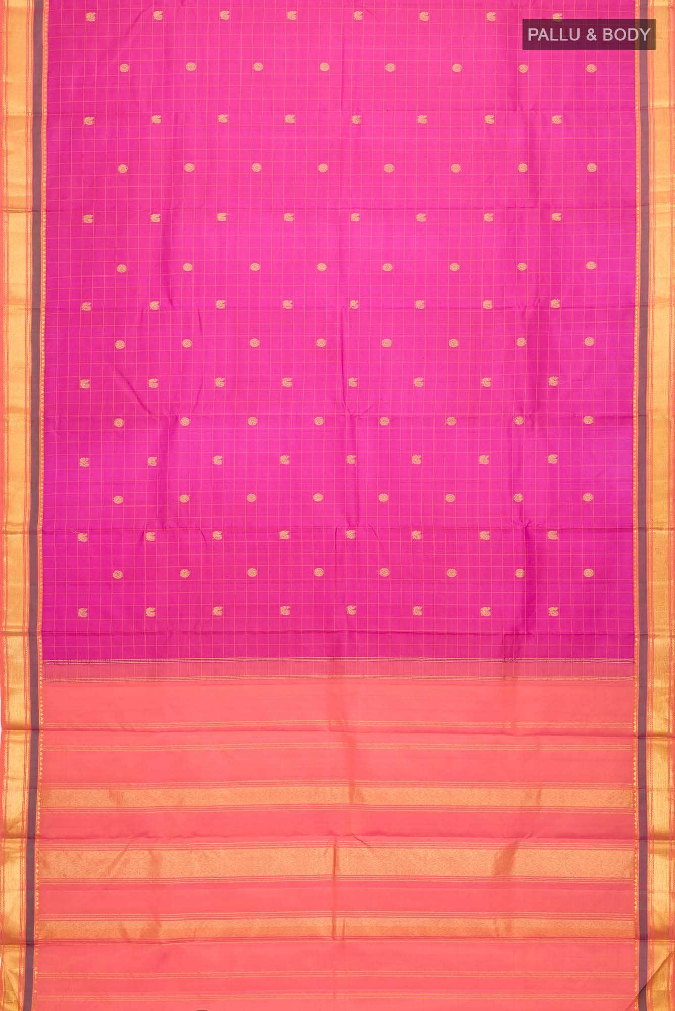 Pink Kanchipuram Silk Saree