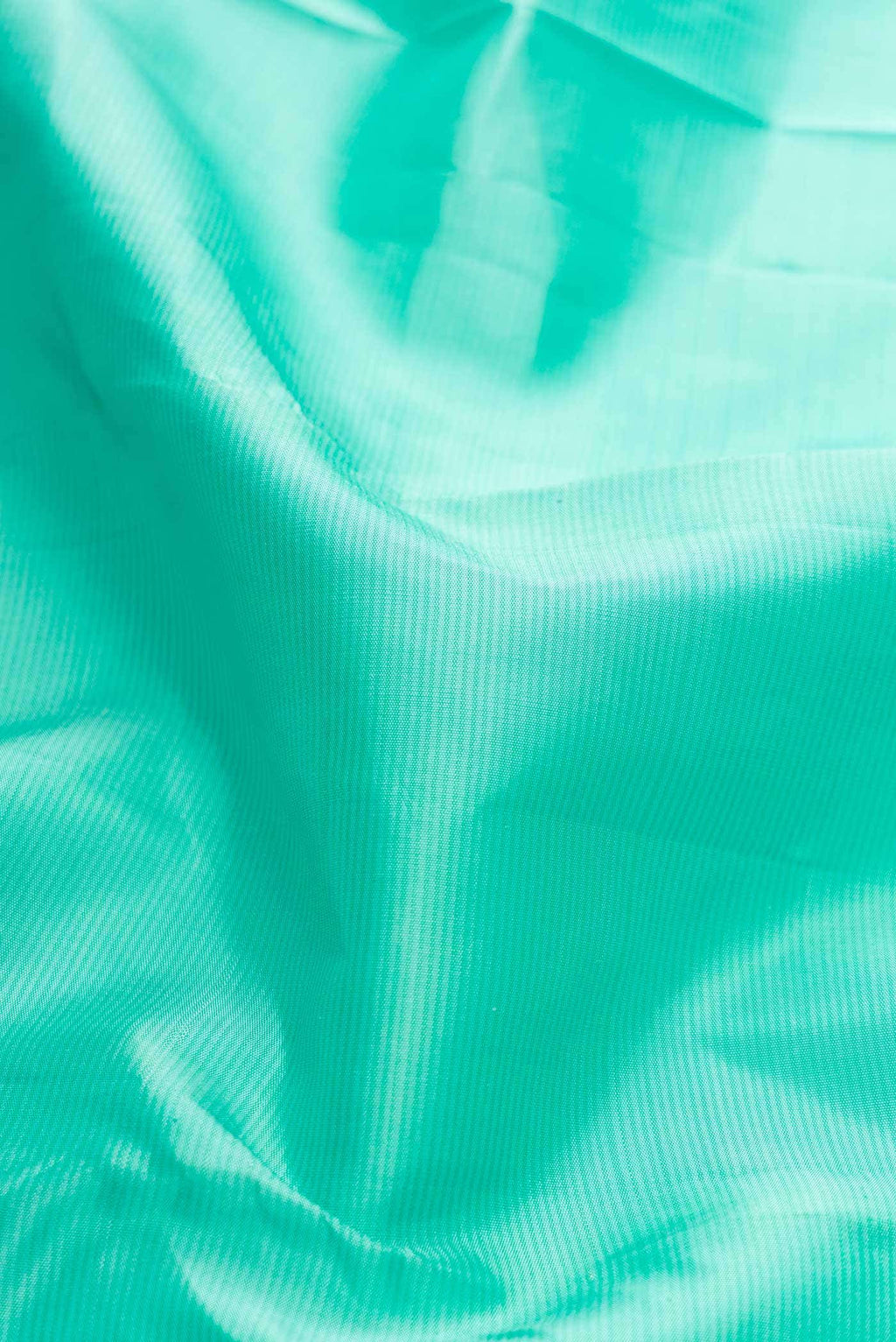 Pure Silk Pure Zari Sea Green Dual Tone Kanchipuram Saree