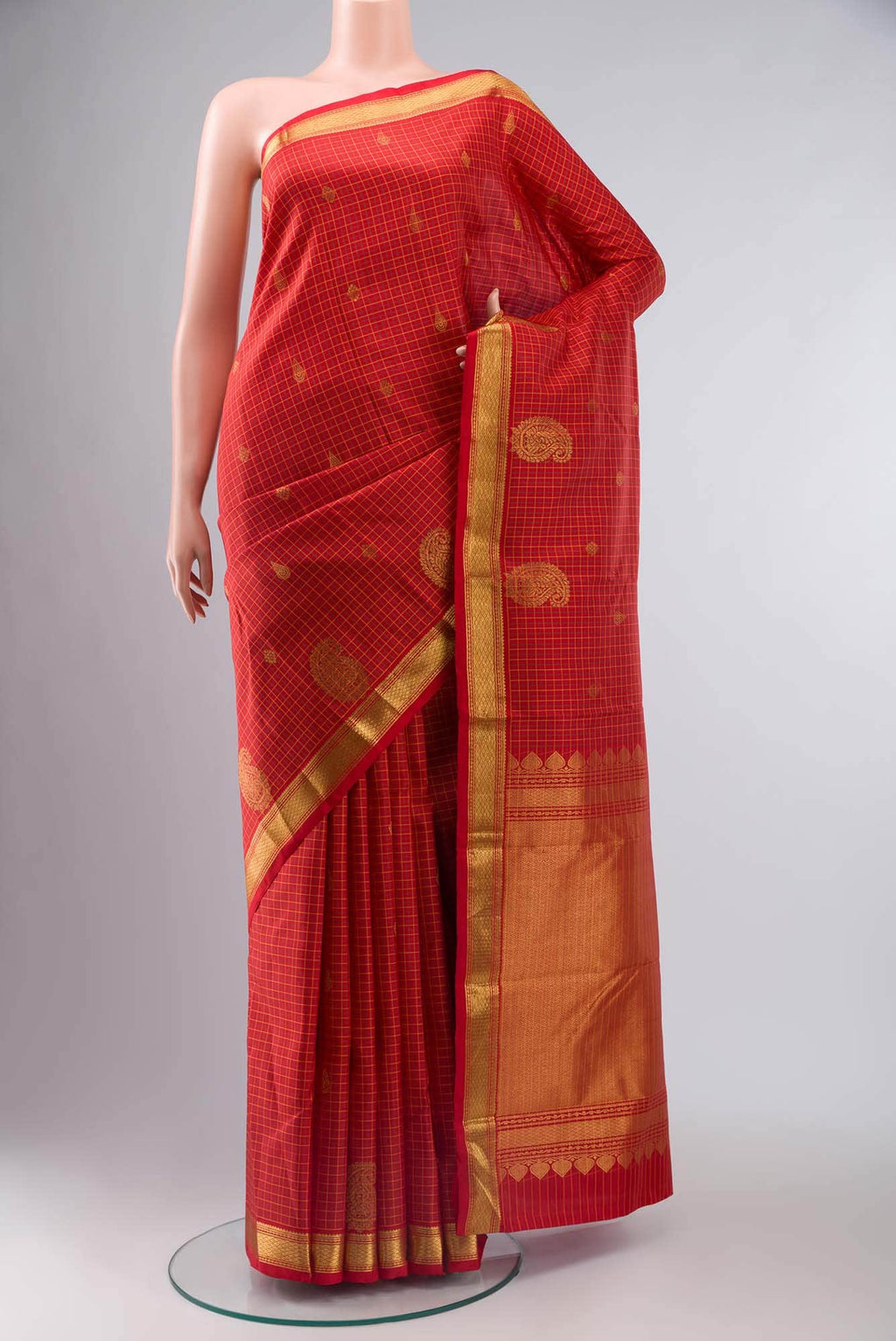 Red Kanchipuram Silk Saree