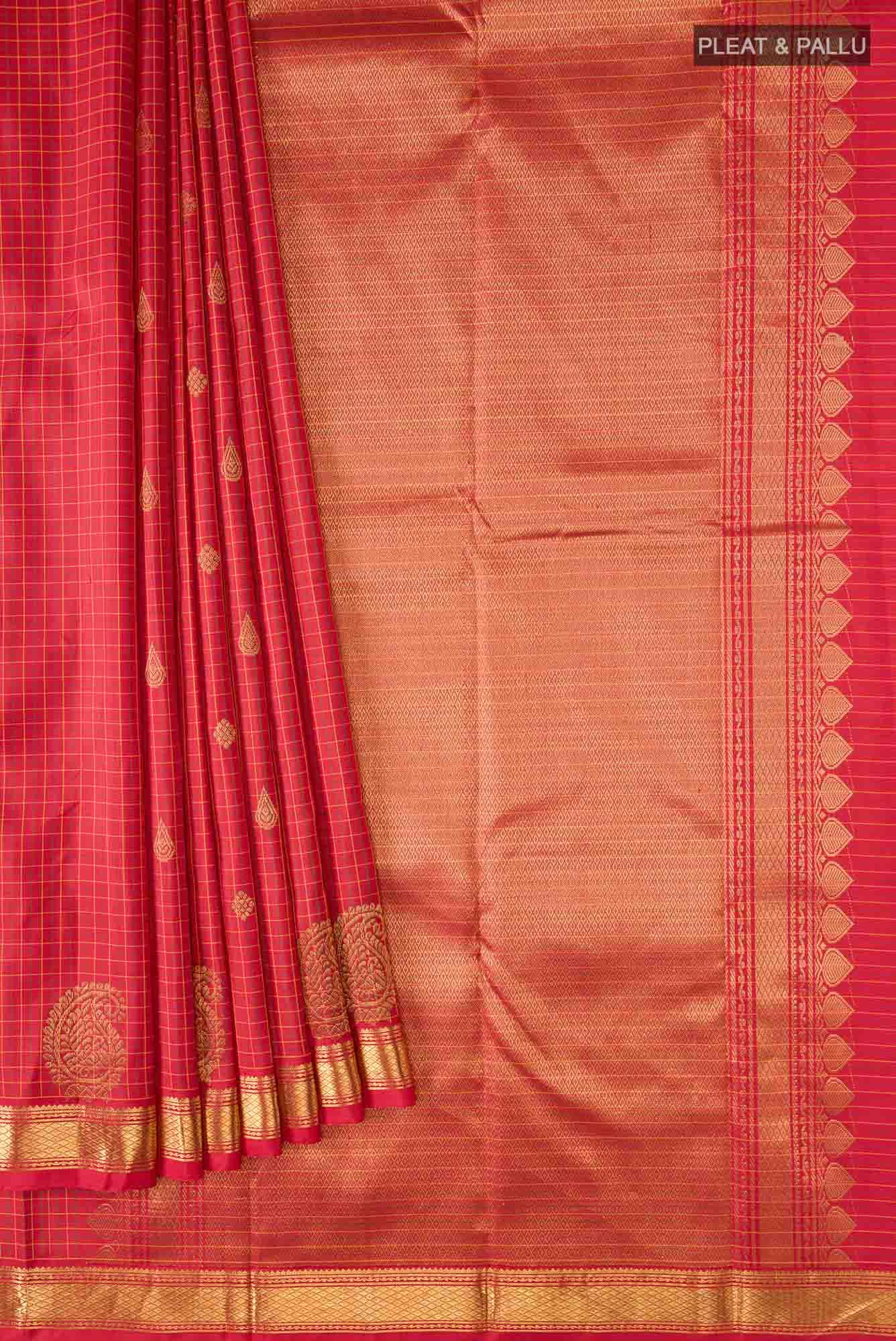 Red Kanchipuram Silk Saree