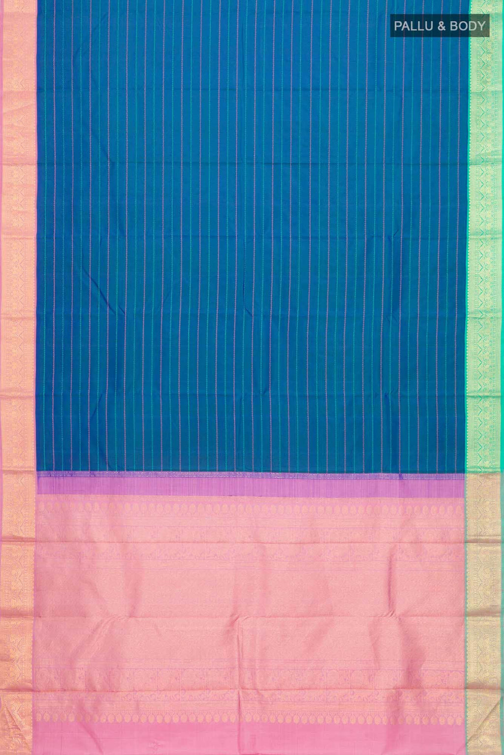 Blue Kanchipuram Silk Saree