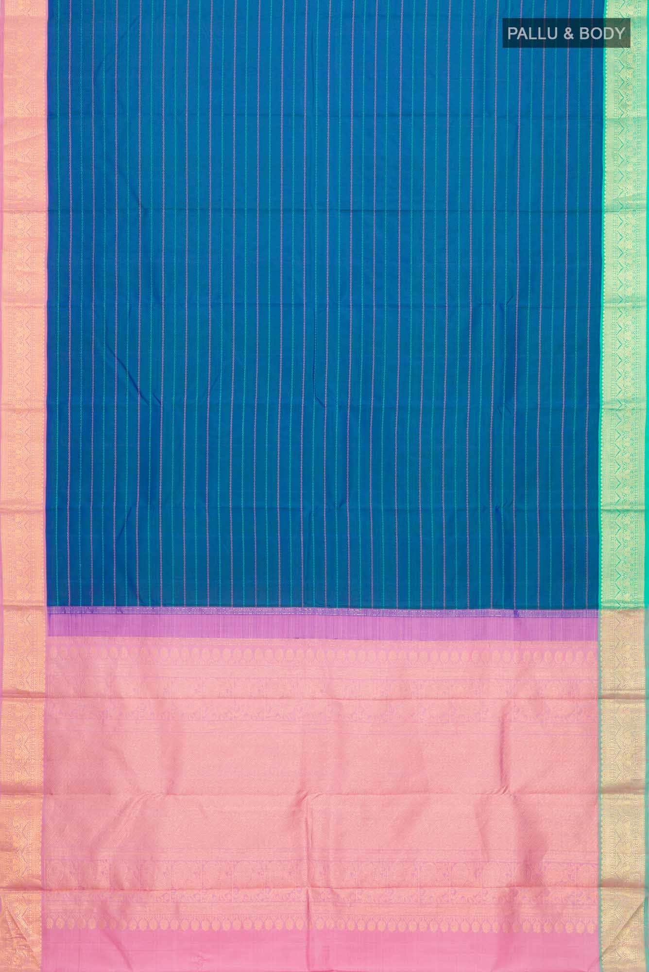 Blue Kanchipuram Silk Saree