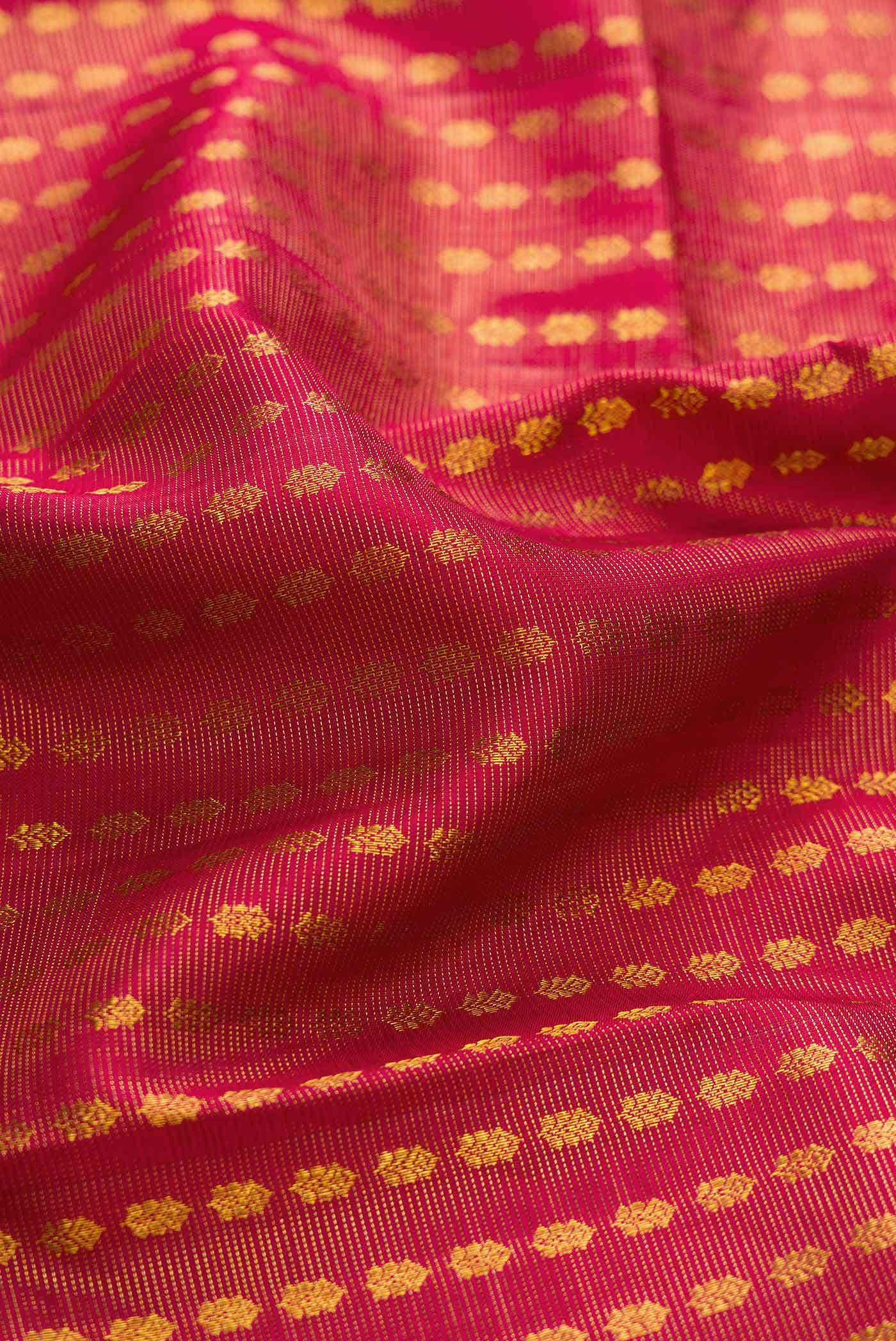 Rose Gold Dual Tone Kanchipuram Silk Saree