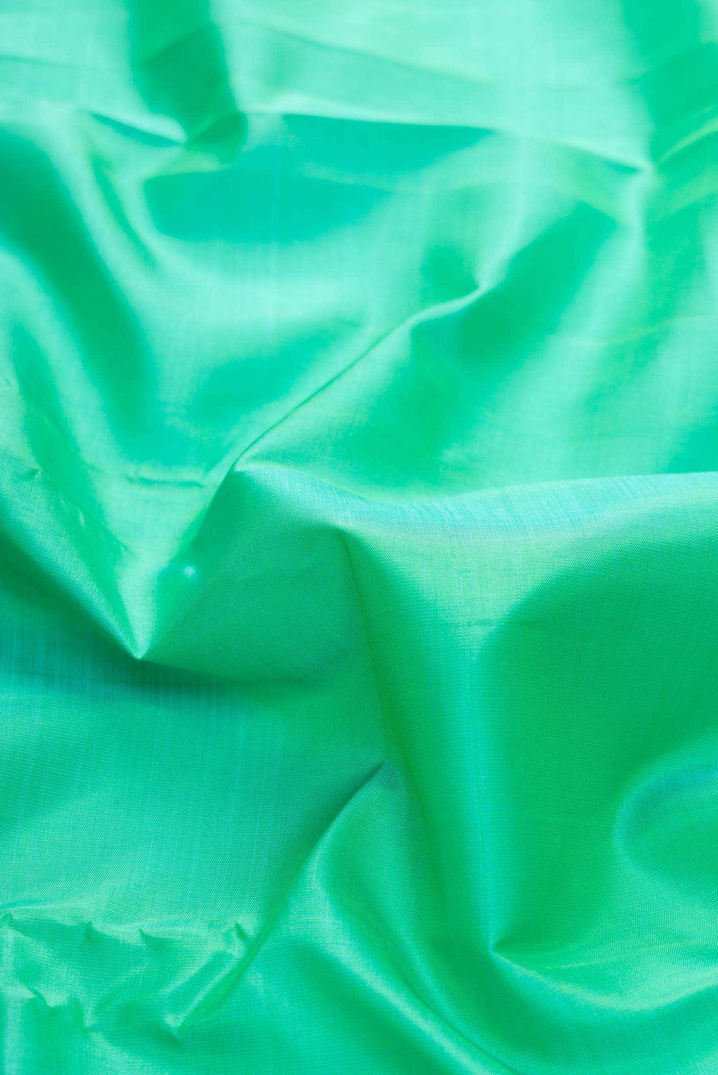 Pure Silk Pure Zari Sea Green Dual Tone Kanchipuram Saree
