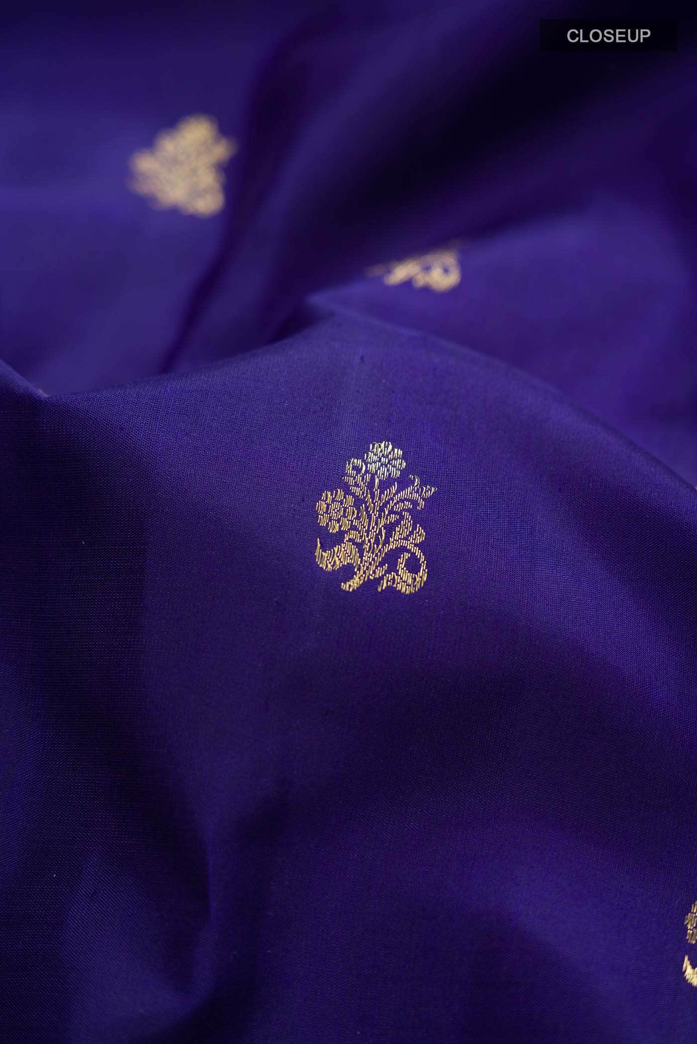 Blue Kanchipuram Silk Saree