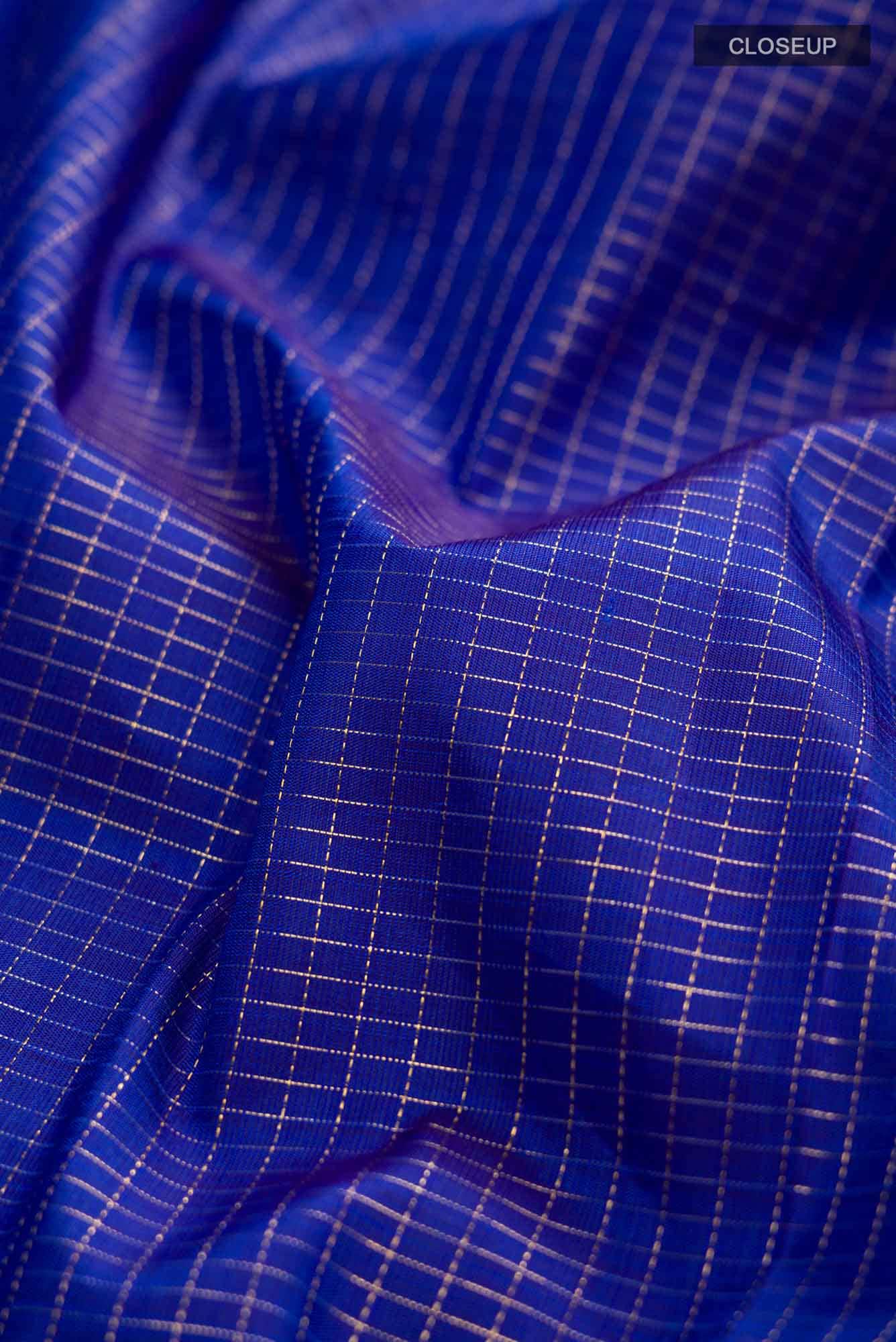 Royal Blue Kanchipuram Silk Saree